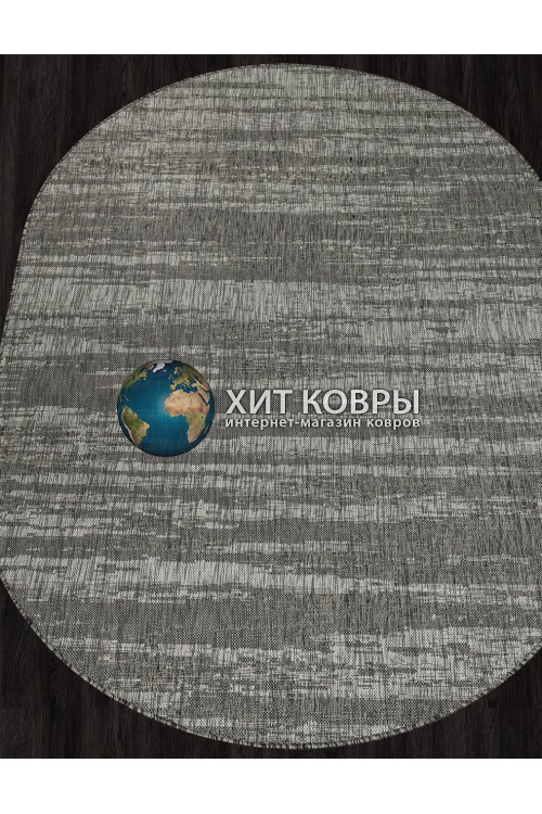 Российский ковер Kair 143 Серый овал